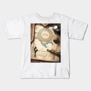 A vintage world map. Kids T-Shirt